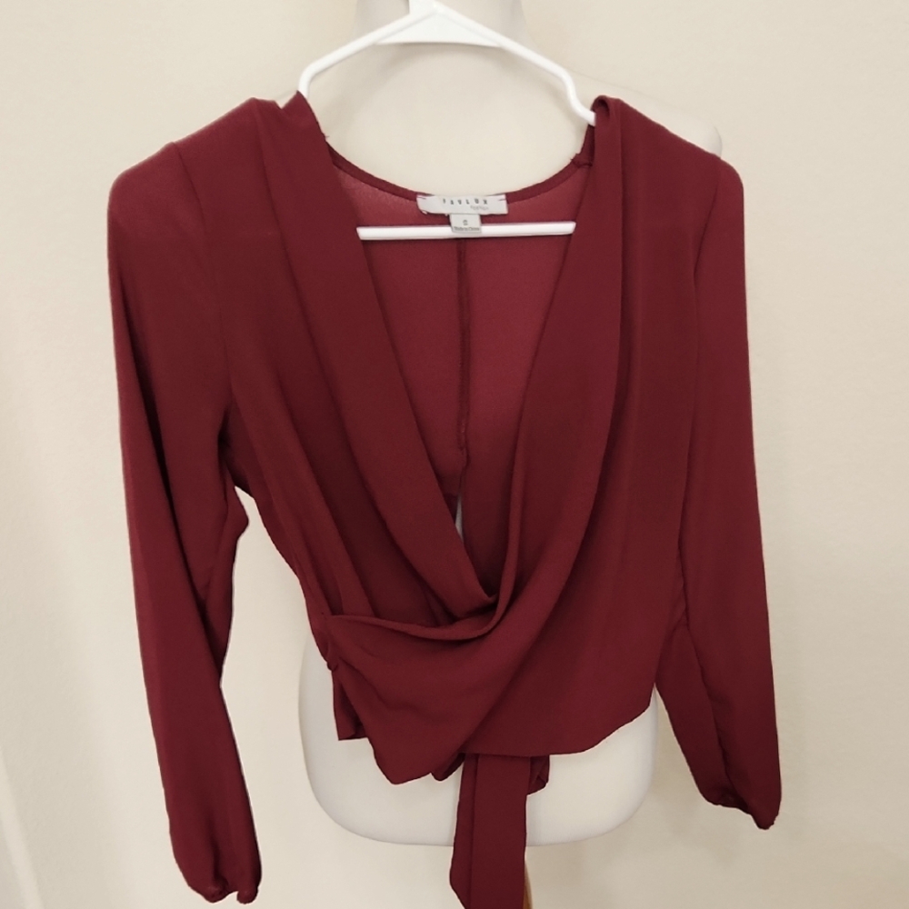 Favlux Gashion Sheer Crop Top Small